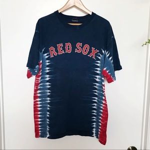 Vintage Style Tie Dye Red Sox 1970s vibes T-shirt